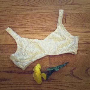 Free People white lace bralette
